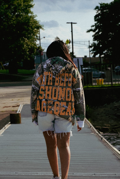 Oversized Death Before Dishonor Pullover